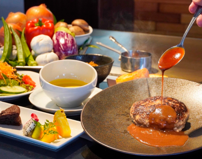 黒毛和牛ハンバーグコース